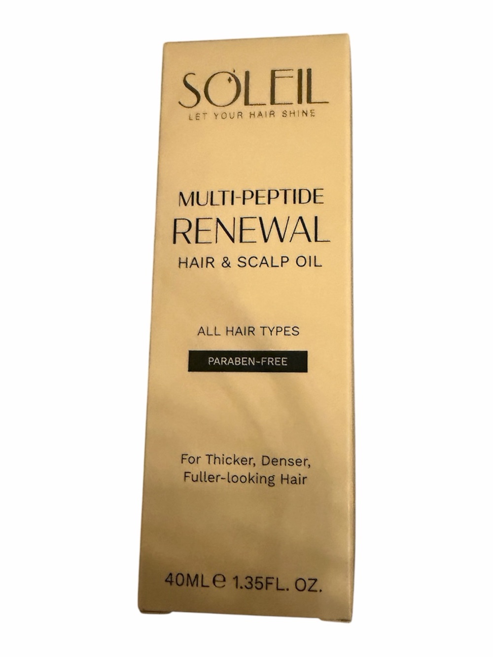 Soleil Multi-Peptide Renewal Hair & Scalp Oil - Gold